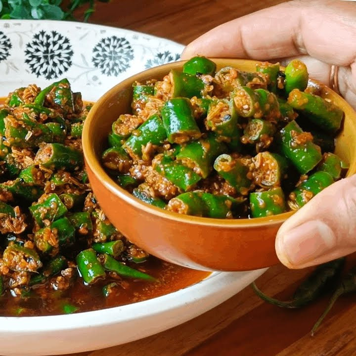 Green chillis achar